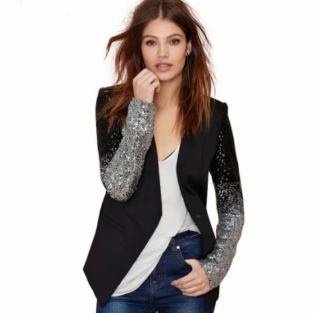 HAODUOYI Sequin ladies Blazer